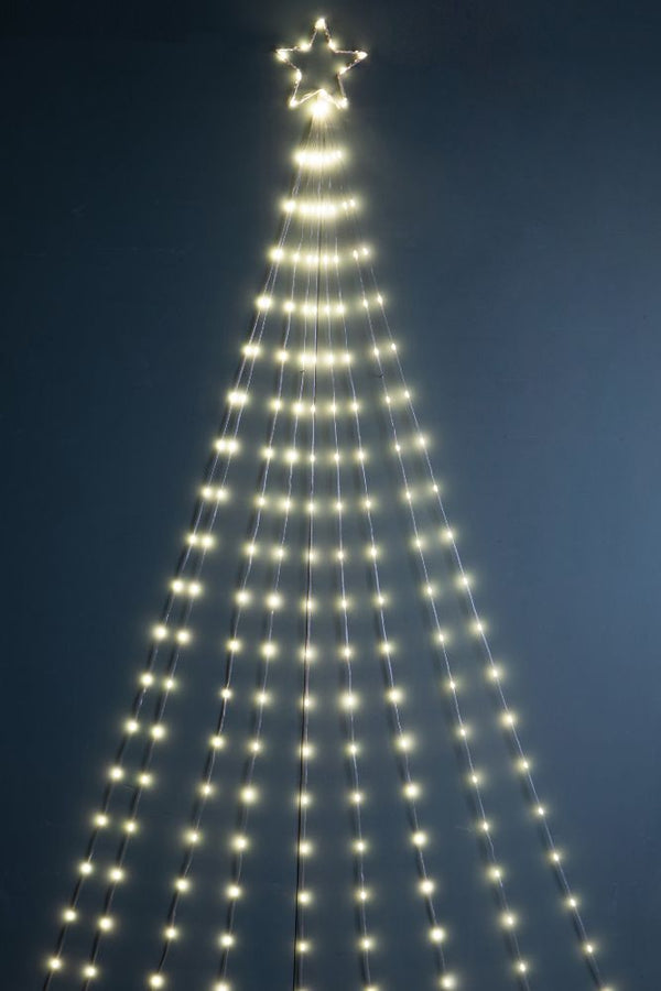 online Albero di Natale Composizione Led 240 cm 8 Giochi di Luce da Esterno in Vetro e Plastica