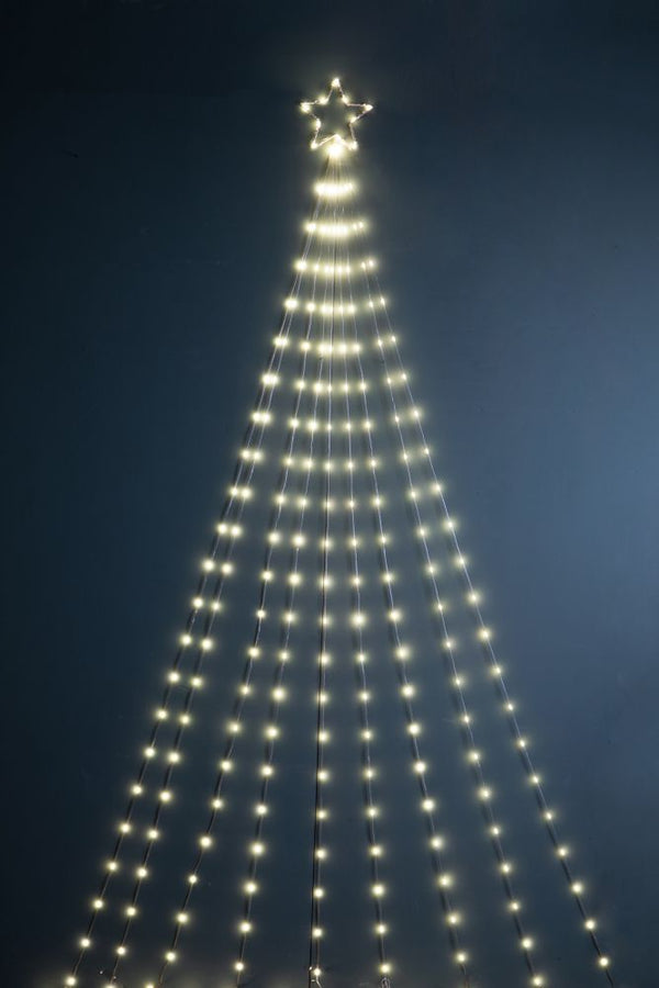 Albero di Natale Composizione Led 360 cm 8 Giochi di Luce da Esterno in Vetro e Plastica prezzo