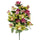 Set 2 Bouquet Artificiale Frontale di Rose e Cymbidium Altezza 53 cm Marrone/Ciliegia/Bordeaux