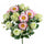 Set 2 Bouquet Artificiale Rose/Gerbera per 16 Fiori Verde