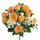 Set 2 Bouquet Artificiale Rose/Gerbera per 16 Fiori Giallo