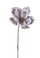 Set 3 Fiori Artificiali di Magnolia Altezza 63 cm Grigio