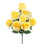 Set 3 Bouquet Artificiale con 9 Rose Altezza 43,5 cm Giallo