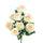 Set 3 Bouquet Artificiale con 9 Rose Altezza 43,5 cm
