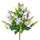 Set 6 Mini Bouquet Artificiali con Margherite Altezza 35 cm Bianco