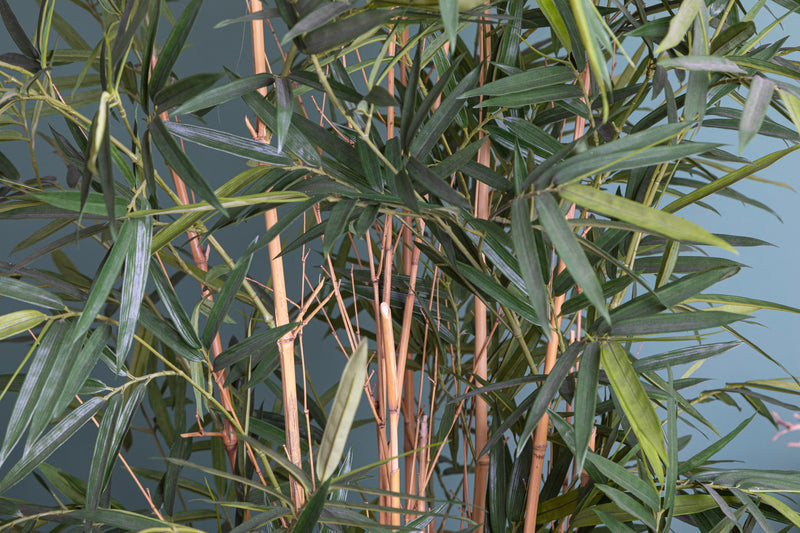 Bamboo Royal Artificiale a 7 Diramazioni con Vaso Altezza 210 cm Verde-9