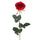 Set 6 Rose Artificiali Aperta Altezza 74 cm Rosso