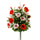 Set 2 Bouquet Artificiale Composto di 14 Fiori Artificiali di Anemone Altezza 46 cm Rosso
