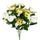 Set 2 Bouquet Artificiale di Ranuncoli Composto da 13 Fiori Altezza 44 cm Verde