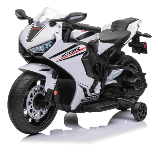 sconto Moto Elettrica per Bambini 12V con Licenza Honda CBR 1000RR Bianca