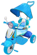 Triciclo a Spinta Seggiolino Reversibile per Bambini Kids Joy Scooter Boy Blu-1