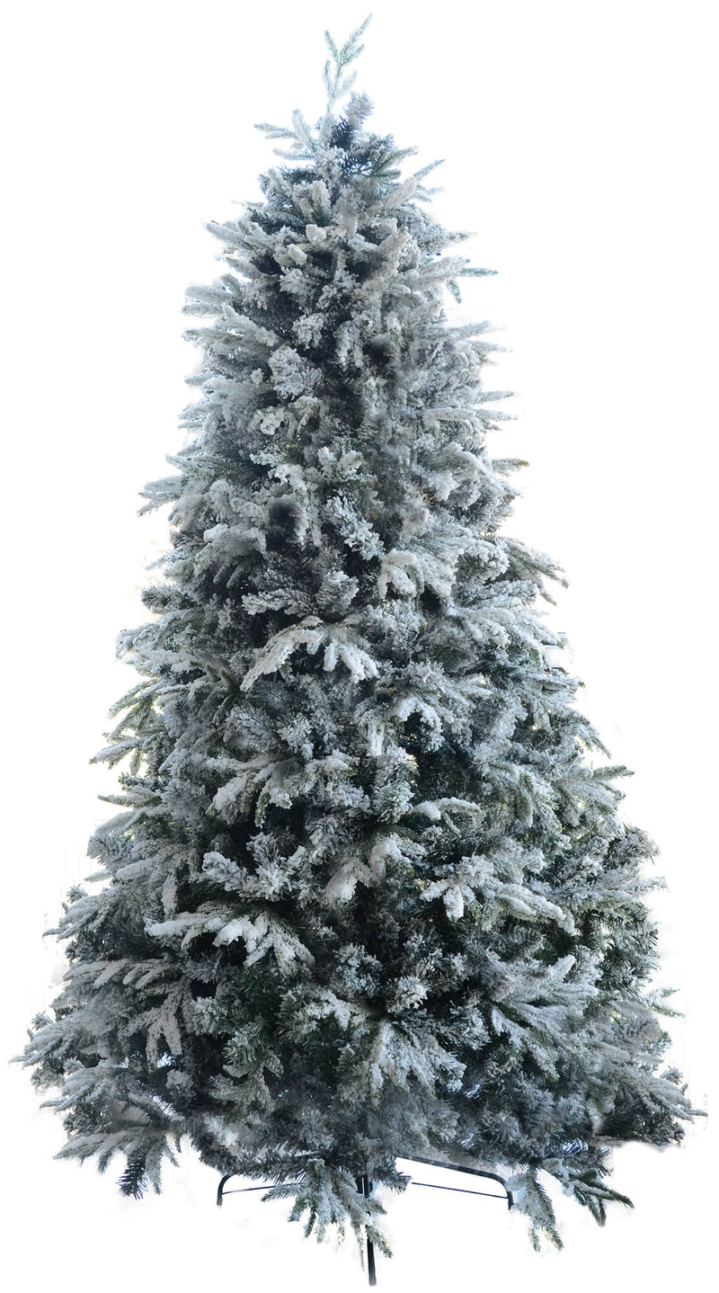 Albero di Natale Artificiale Innevato Vanzetti Carpino Bianco del Gargano Varie Misure-1
