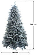 Albero di Natale Artificiale Innevato Vanzetti Carpino Bianco del Gargano Varie Misure-3