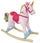 Cavallo a Dondolo Unicorno H80 cm in Peluche Kids Joy Rosa