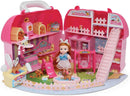 Casa delle Bambole Portatile 2 in 1 Kids Joy Valigetta Pet Shop Rosa-8