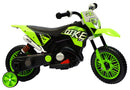 Moto Elettrica per Bambini 6V Motocross Verde-2