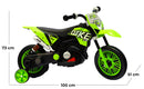 Moto Elettrica per Bambini 6V Motocross Verde-3