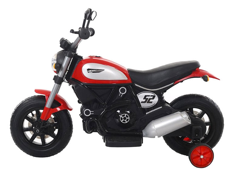 Moto Elettrica per Bambini 6V Spider Rossa-2