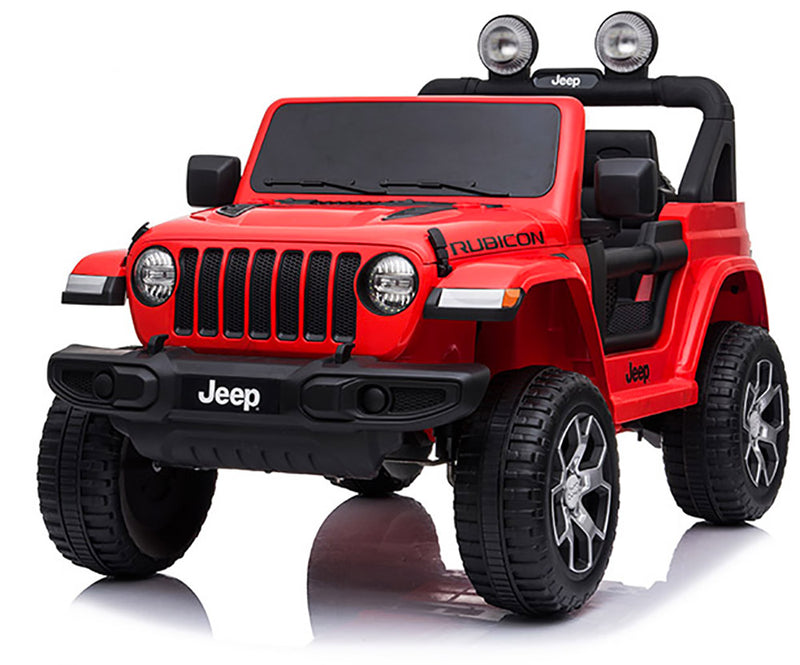 Macchina Elettrica per Bambini 12V Jeep Rubicon Rossa-1