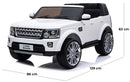 Macchina Elettrica Suv per Bambini 2 Posti 12V Land Rover Discovery 4 Bianca-5