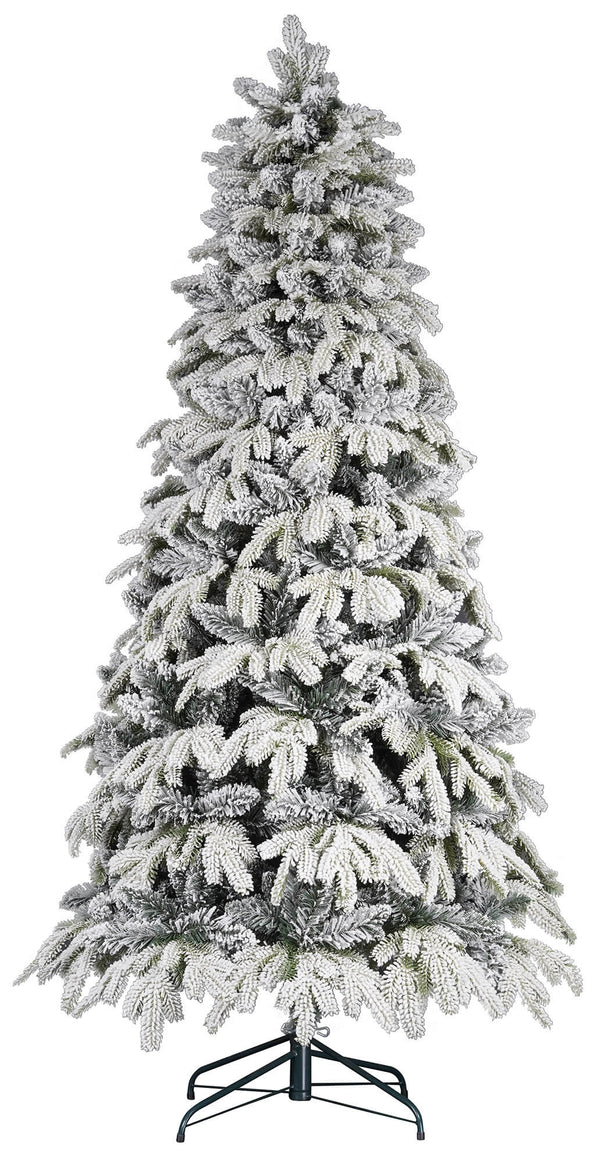Albero di Natale Artificiale Innevato 210 cm 63 Rami Cipresso Verde sconto