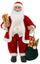Pupazzo Babbo Natale H60 cm con Sacco e Pacco Regalo Rosso