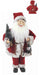 Pupazzo Babbo Natale H45 cm con Carillon e Movimento Rosso
