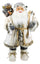 Pupazzo Babbo Natale H80 cm con Vestiti in Tessuto Bianco