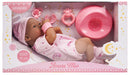 Bambola Bebè Amore Mio H35 cm con Accessori Rosa-1