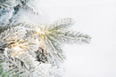 Albero di Natale Artificiale Innevato 210 cm 54 Rami con 500 LED Pino della Maiella Verde-3