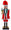 Soldato Schiaccianoci Natalizio H160 cm in Plastica con Melodia e Movimento Elettronico Rosso