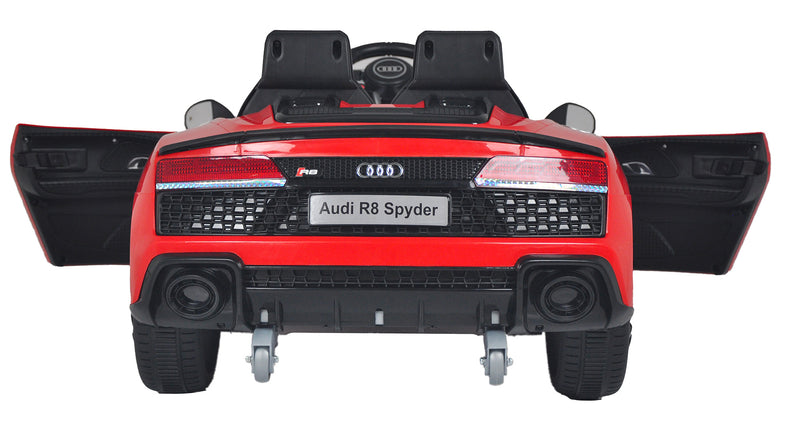 Macchina Elettrica per Bambini 12V con Licenza Audi R8 Spyder Rossa-8