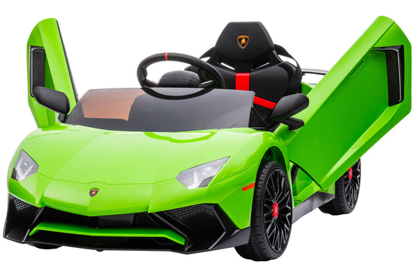 Macchina Elettrica per Bambini 12V con Licenza Lamborghini Aventador Verde acquista