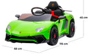 Macchina Elettrica per Bambini 12V con Licenza Lamborghini Aventador Verde-5