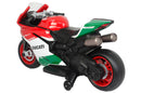 Moto Elettrica per Bambini 12V con Ducati 1299 Panigale Bianca Rossa e Verde-3