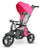 Triciclo Passeggino per Bambini 98x49x105 cm con Seggiolino Reversibile Ciao Rosa