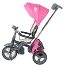 Triciclo Passeggino per Bambini 98x49x105 cm con Seggiolino Reversibile Ciao Rosa-2