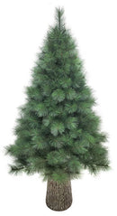 Albero di Natale Artificiale 180 cm 30 Rami con Tronco Quercia Verde-1