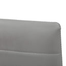 Sedia Imbottita 40x47x96 cm in Similpelle Queen Cenere-5