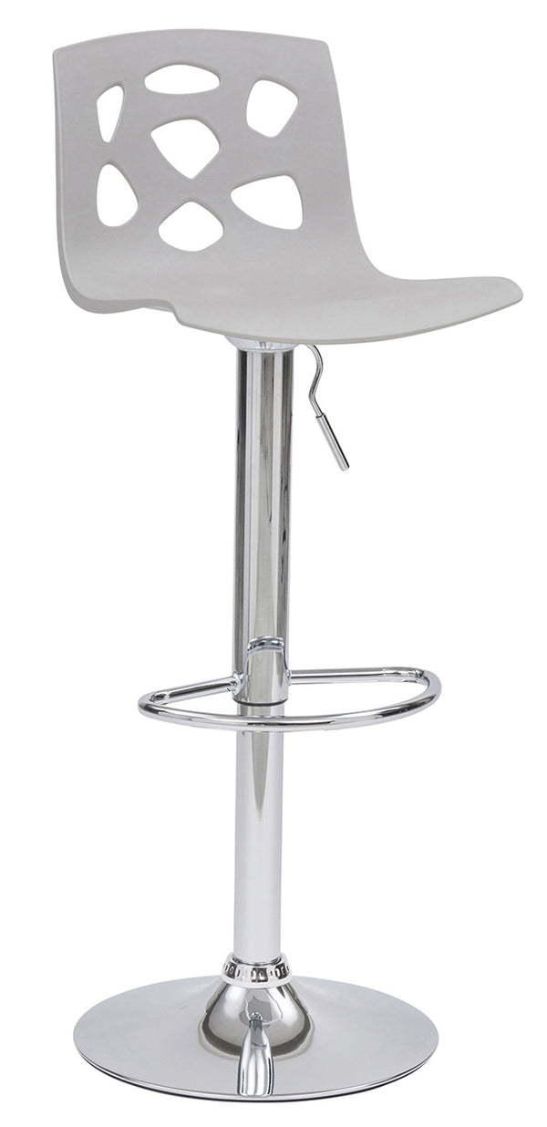 Sgabello con Alzata a Gas Seduta Girevole in Polipropilene Manchester Grigio prezzo