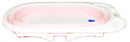 Vaschetta Bagnetto per Neonati Antiscivolo Pieghevole con Scarico  Rosa-3