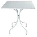 Tavolo da Giardino 70x70x71 cm in Metallo Sunny Bianco-1