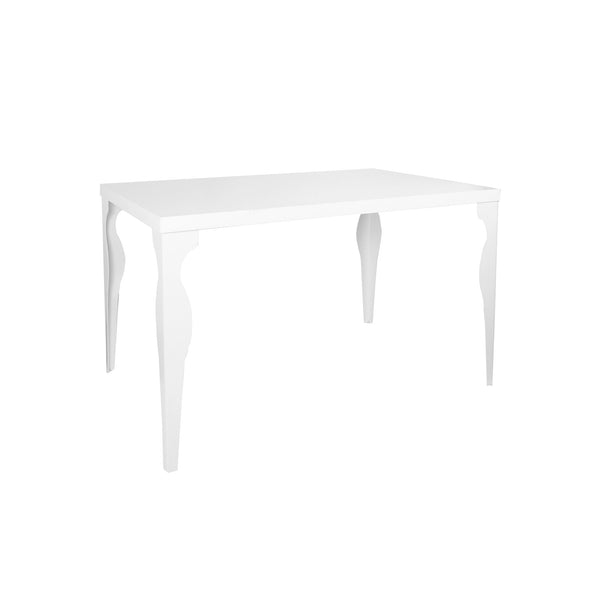 Tavolo in Legno 75x80x120 cm Bianco sconto