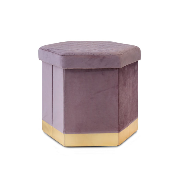 acquista Pouf Contenitore Victoria Cipria