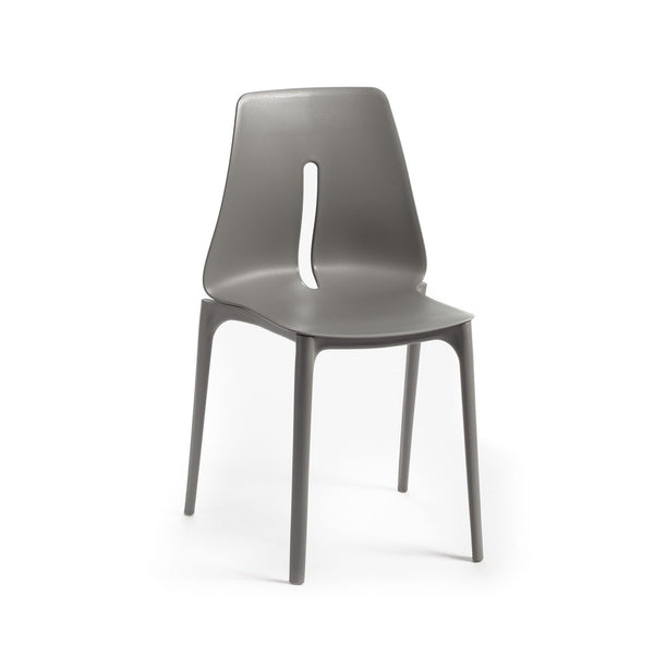 Sedia Lagos in Polipropilene Grigia sconto