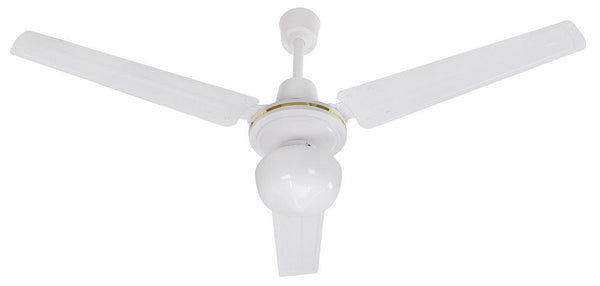 online Ventilatore da Soffitto con 3 Pale e Lampada Ø120 cm 5 Velocità Bianco