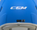 Casco Demi-Jet per Bambini Visiera Lunga CGM Magic Mono 205A Azzurro Opaco Varie Misure-4