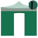 Telo di Ricambio Laterale per Gazebo Pieghevole 3x2m Impermeabile con Porta Avvolgibile Verde-1