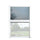 Zanzariera a Plisse per Finestra 85x160 cm Riducibile Bianca