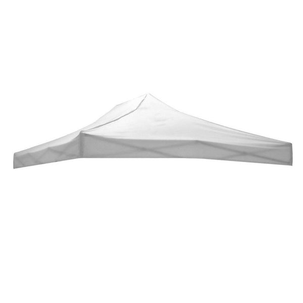 Telo Tetto di Ricambio per Gazebo Pieghevole 2x3m in Tessuto Oxford 600D Bianco-1